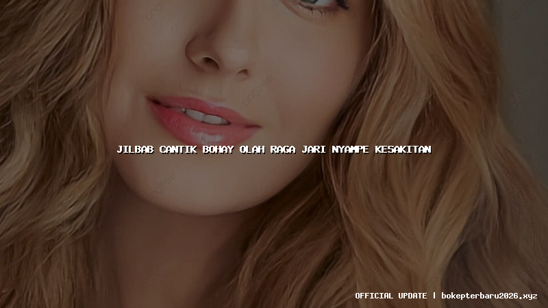 jilbab cantik bohay olah raga jari nyampe kesakitan